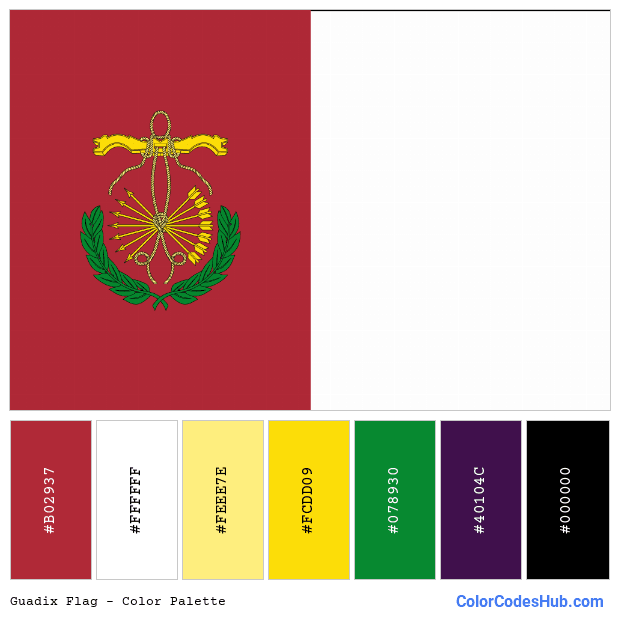 Guadix flag color palette