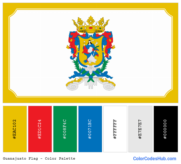 Guanajuato flag color palette