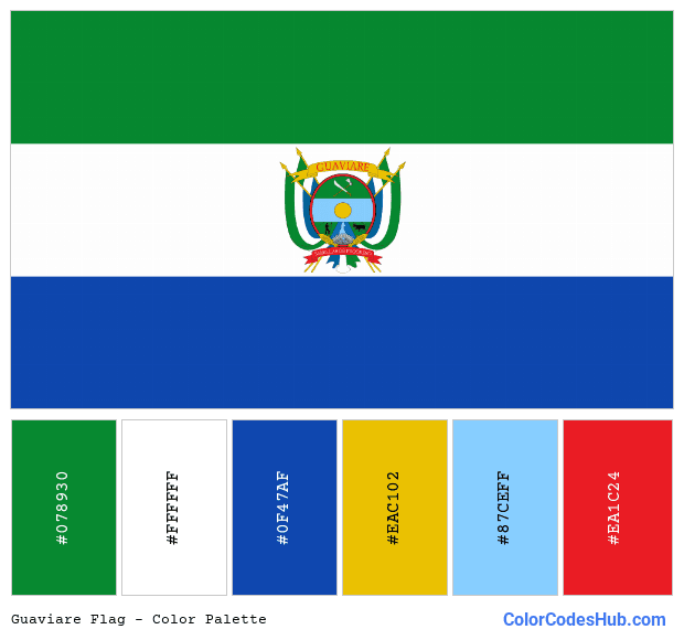Guaviare flag color palette