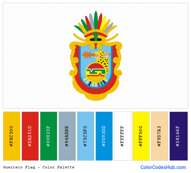Guerrero flag color palette
