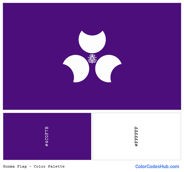 Gunma flag color palette