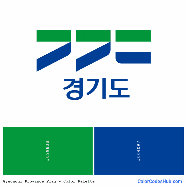 Gyeonggi Province flag color palette
