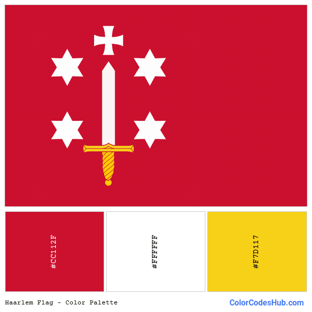 Haarlem flag color palette