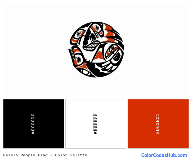 Haisla People flag color palette