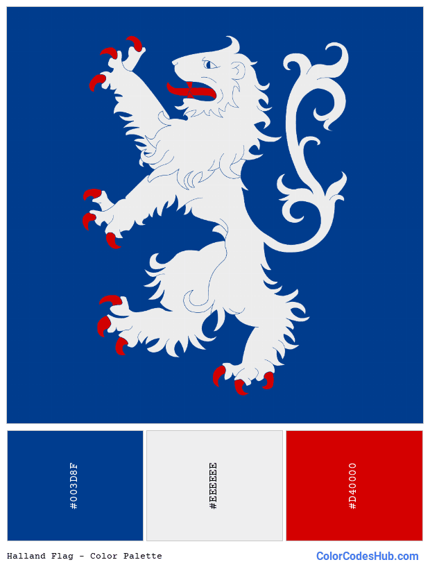 Halland flag color palette
