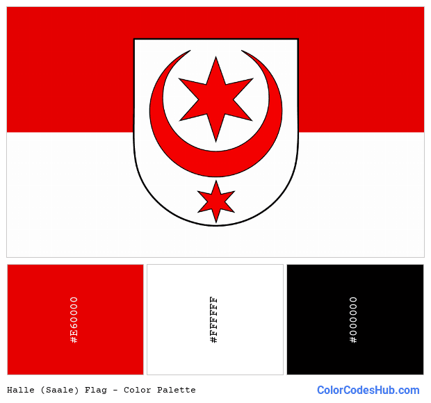 Halle (Saale) flag color palette