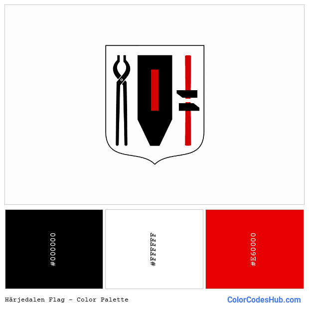 Härjedalen flag color palette