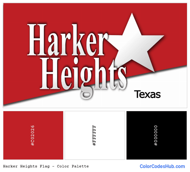 Harker Heights flag color palette