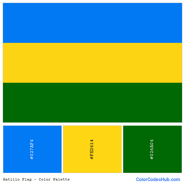 Hatillo flag color palette