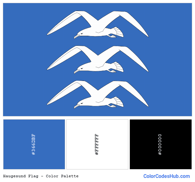 Haugesund flag color palette