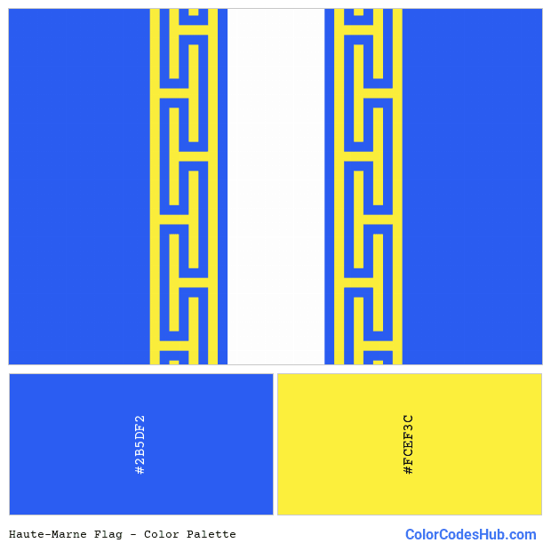 Haute-Marne flag color palette