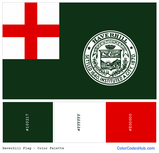 Haverhill flag color palette
