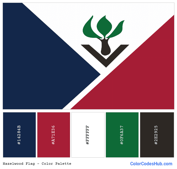 Hazelwood flag color palette
