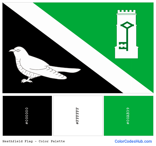 Heathfield flag color palette