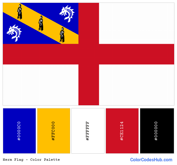 Herm flag color palette