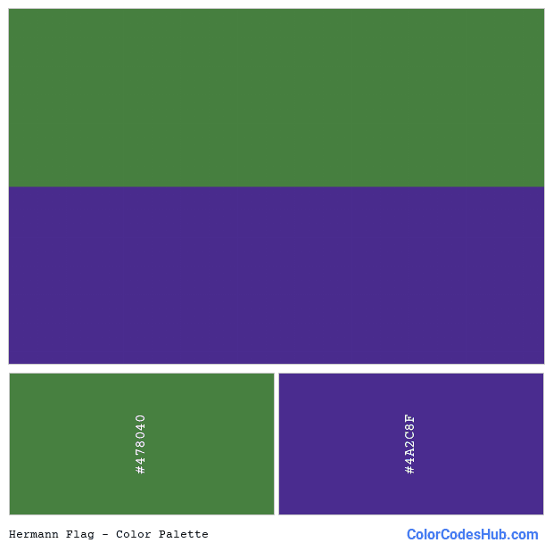 Hermann flag color palette