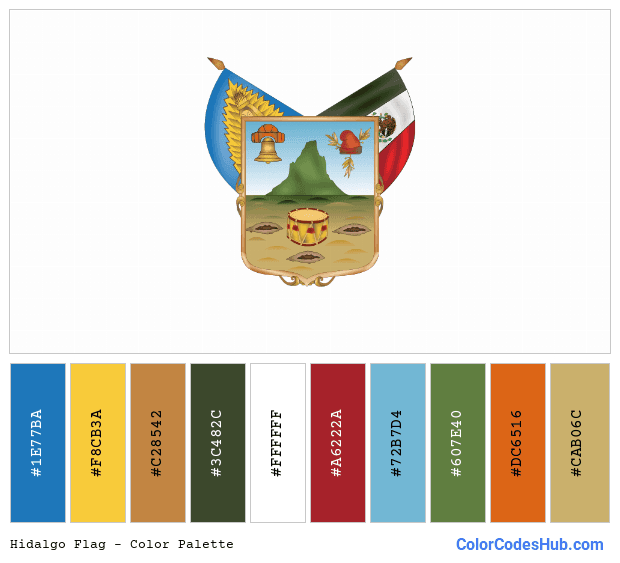 Hidalgo flag color palette