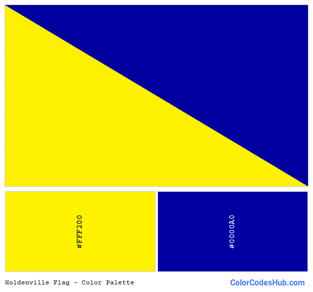 Holdenville flag color palette