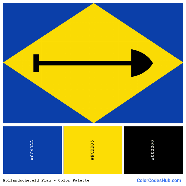 Hollandscheveld flag color palette
