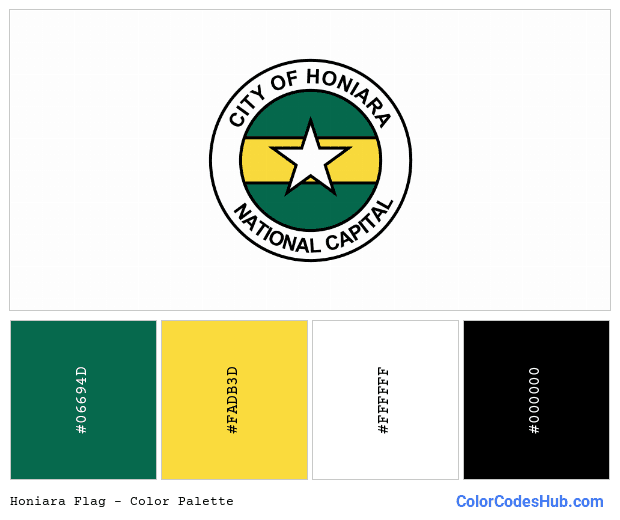 Honiara flag color palette