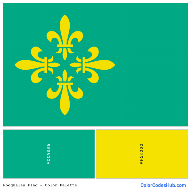 Hooghalen flag color palette