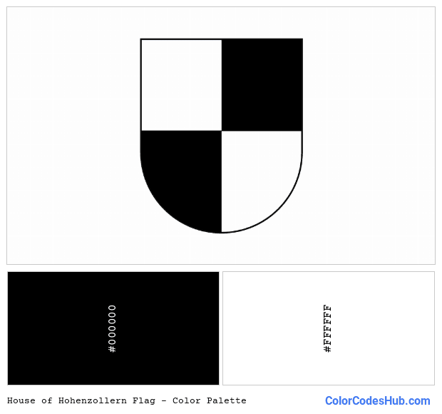 House of Hohenzollern flag color palette