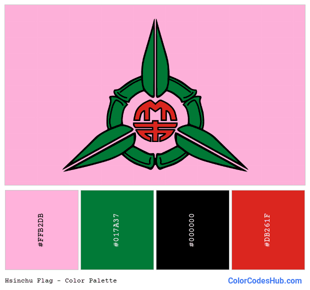 Hsinchu flag color palette