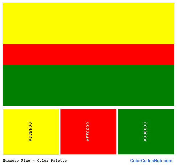 Humacao flag color palette