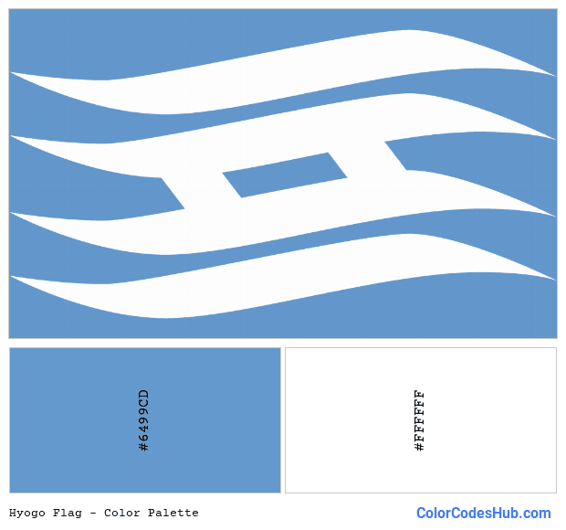Hyogo flag color palette