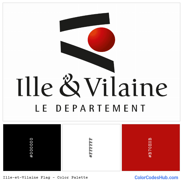 Ille-et-Vilaine flag color palette