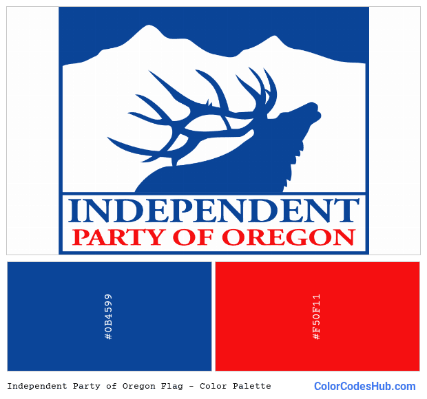 Independent Party of Oregon flag color palette
