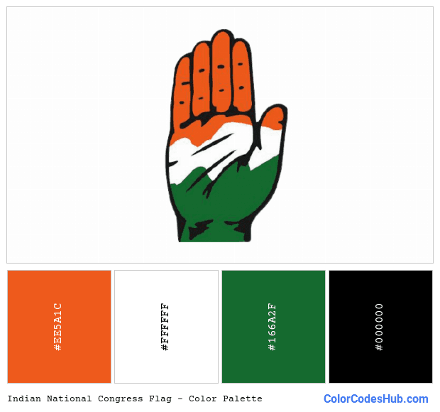 Indian National Congress flag color palette