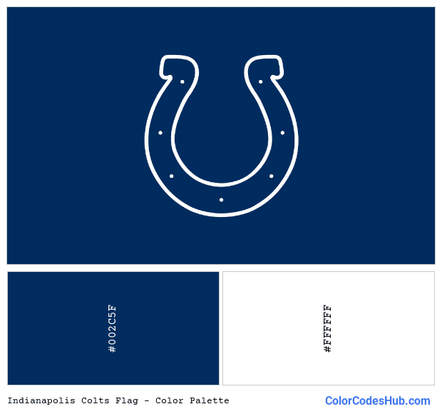 Indianapolis Colts flag color palette