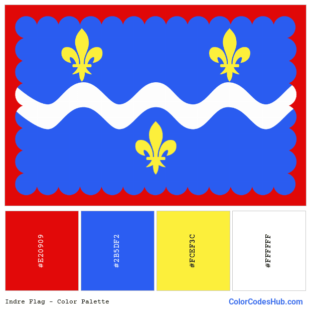 Indre flag color palette