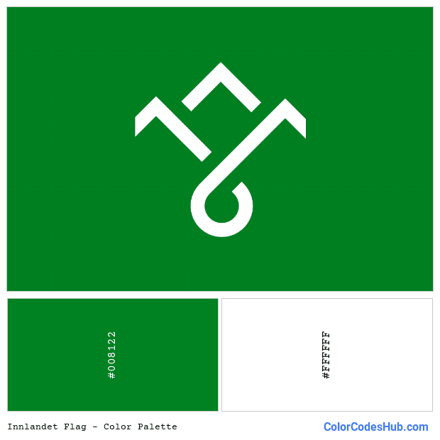 Innlandet flag color palette