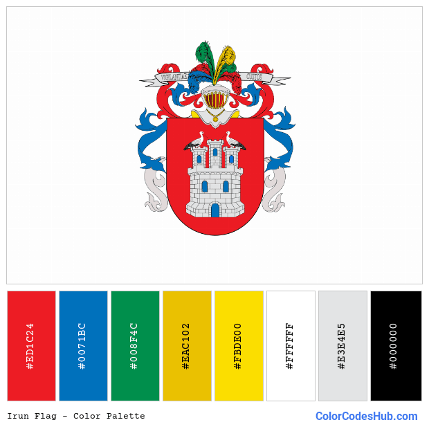 Irun flag color palette