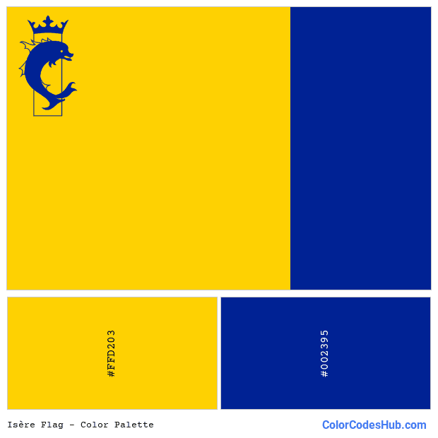 Isère flag color palette