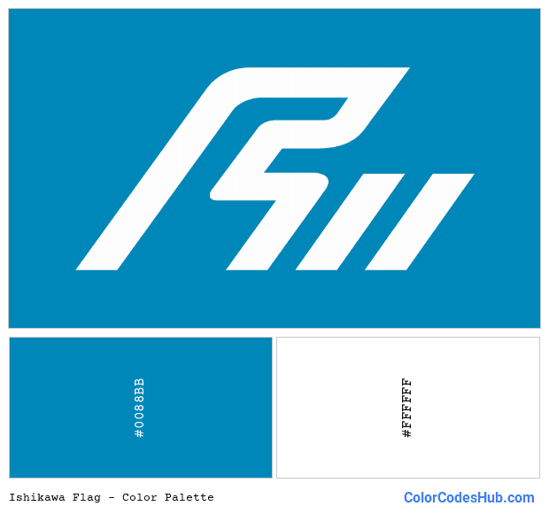 Ishikawa flag color palette