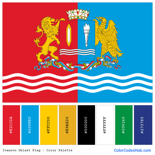 Ivanovo Oblast flag color palette
