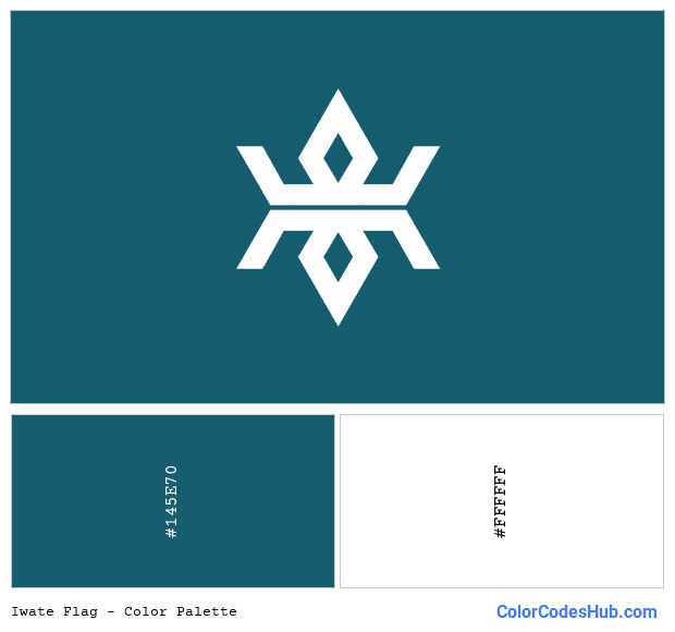 Iwate flag color palette