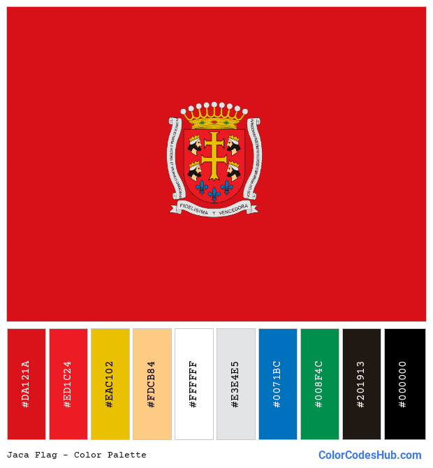 Jaca flag color palette
