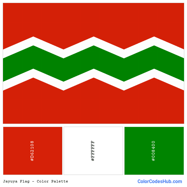 Jayuya flag color palette