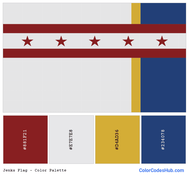 Jenks flag color palette