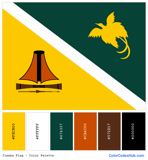 Jiwaka flag color palette