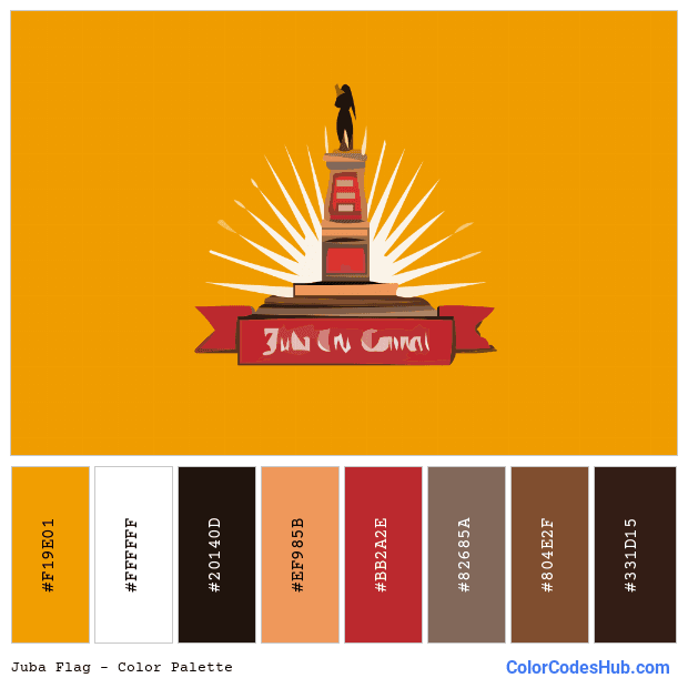Juba flag color palette