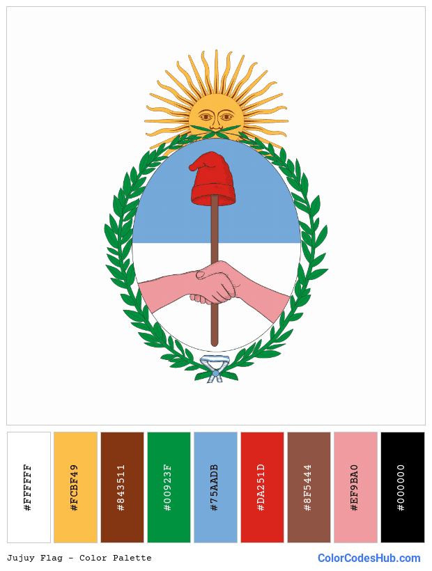 Jujuy flag color palette