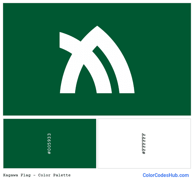 Kagawa flag color palette