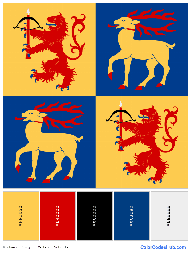 Kalmar flag color palette