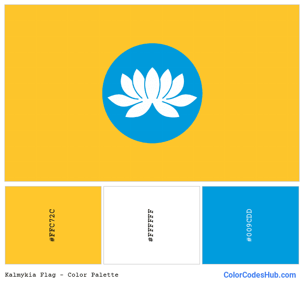 Kalmykia flag color palette