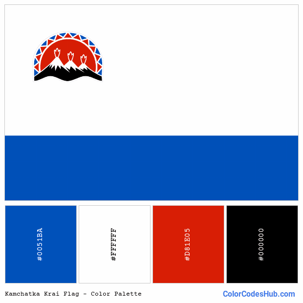 Kamchatka Krai flag color palette